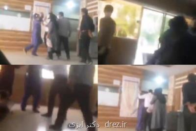 با مأموران خاطی درگیری در بیمارستان دزفول برخورد می شود