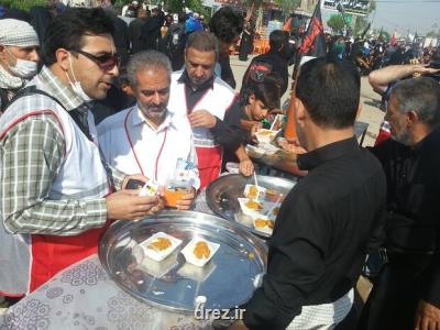 سنجش و آموزش بهداشت آب و موادغذایی در راه پیاده روی زوار حسینی
