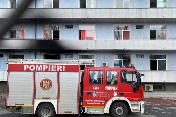 مرگ 5 بیمار كرونائی در حریق بیمارستانی در رومانی
